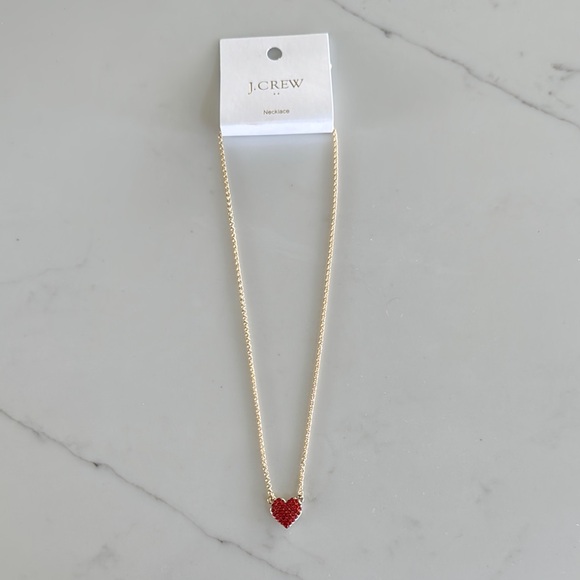 New! J. Crew Factory Heart Necklace - Picture 2 of 2